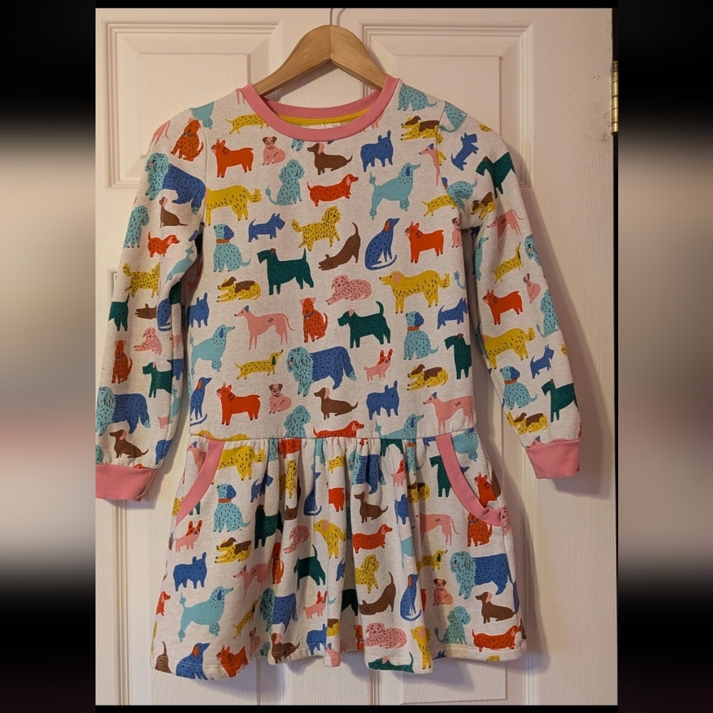 Mini Boden Cozy Fleece Dress with Pockets
